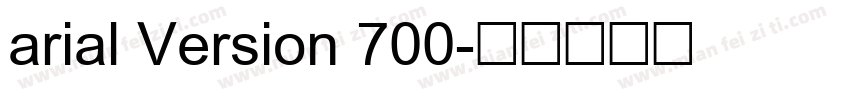 arial Version 700字体转换